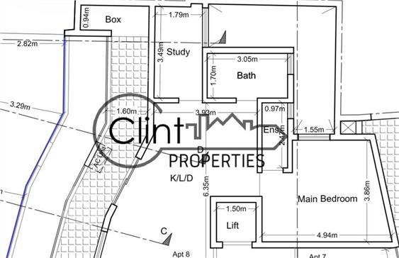 QORMI ONE DOUBLE BEDROOM + STUDY GROUND FLOOR APARTMENT IN QORMI (100SQM SOLD FINISHED EXCLUDING DOOR S AND BATHROOMS), Qormi