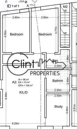 QORMI TWO DOUBLE BEDROOM + STUDY MAISONETTE IN QORMI (106SQM SOLD FINISHED EXCLUDING DOOR S AND BATHS), Qormi