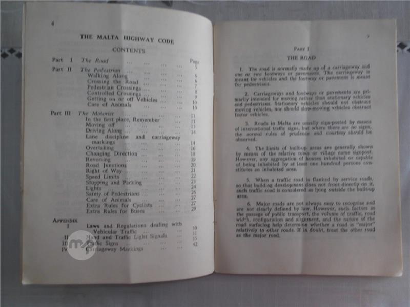 Malta Code MALTA HIGHWAY CODE - 1969 VERSION | Maltapark