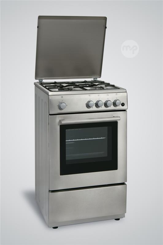 GAS COOKER 50 X 50 . INOX. BRAND NEW. FREE DELIVERY Maltapark