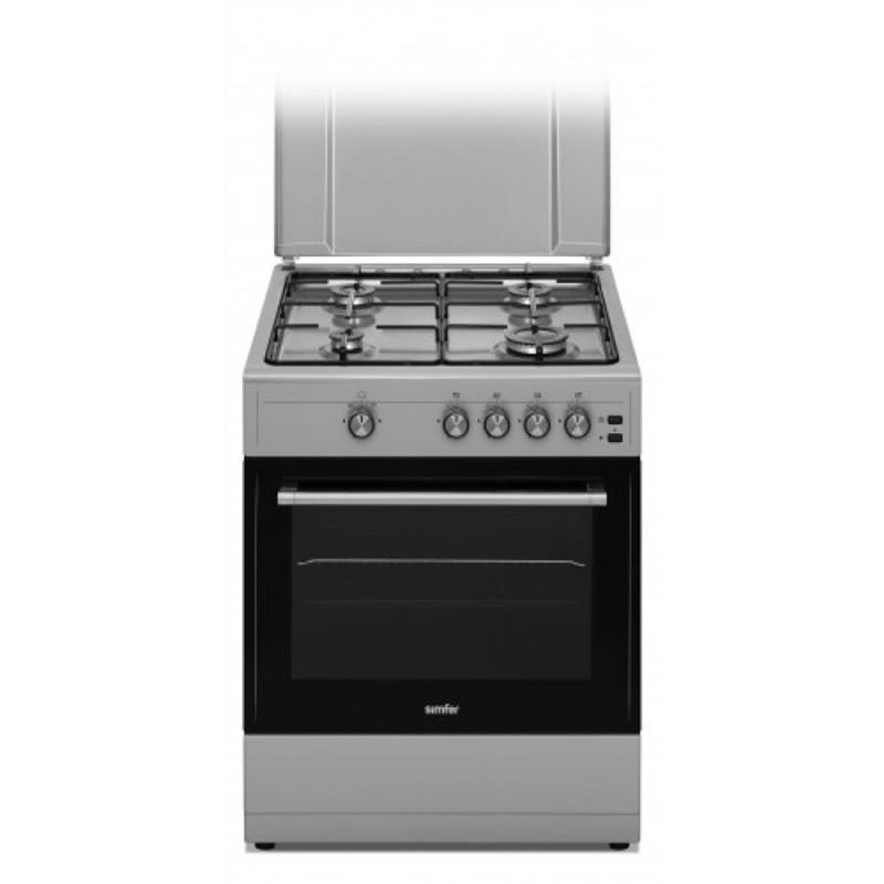 SIMFER 60 X 60 GAS COOKER. SMART CLIP SYSTEM . MODEL 6402. WHITE ...