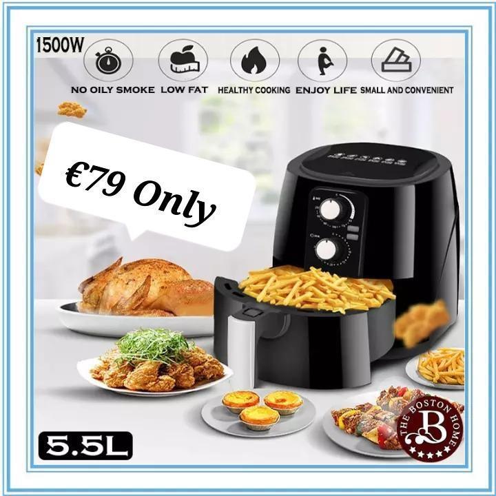 THE BOSTON HOME AIRFRYER 5.5 LTRS. 2 YR WARRANTY Maltapark