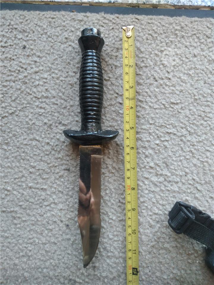 VINTAGE KOREA Divers Knife Stainless Steel Maltapark