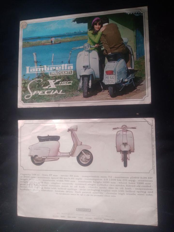 Thermomètre publicitaire vintage Lambretta Thermomètre publicitaire vintage Lambretta