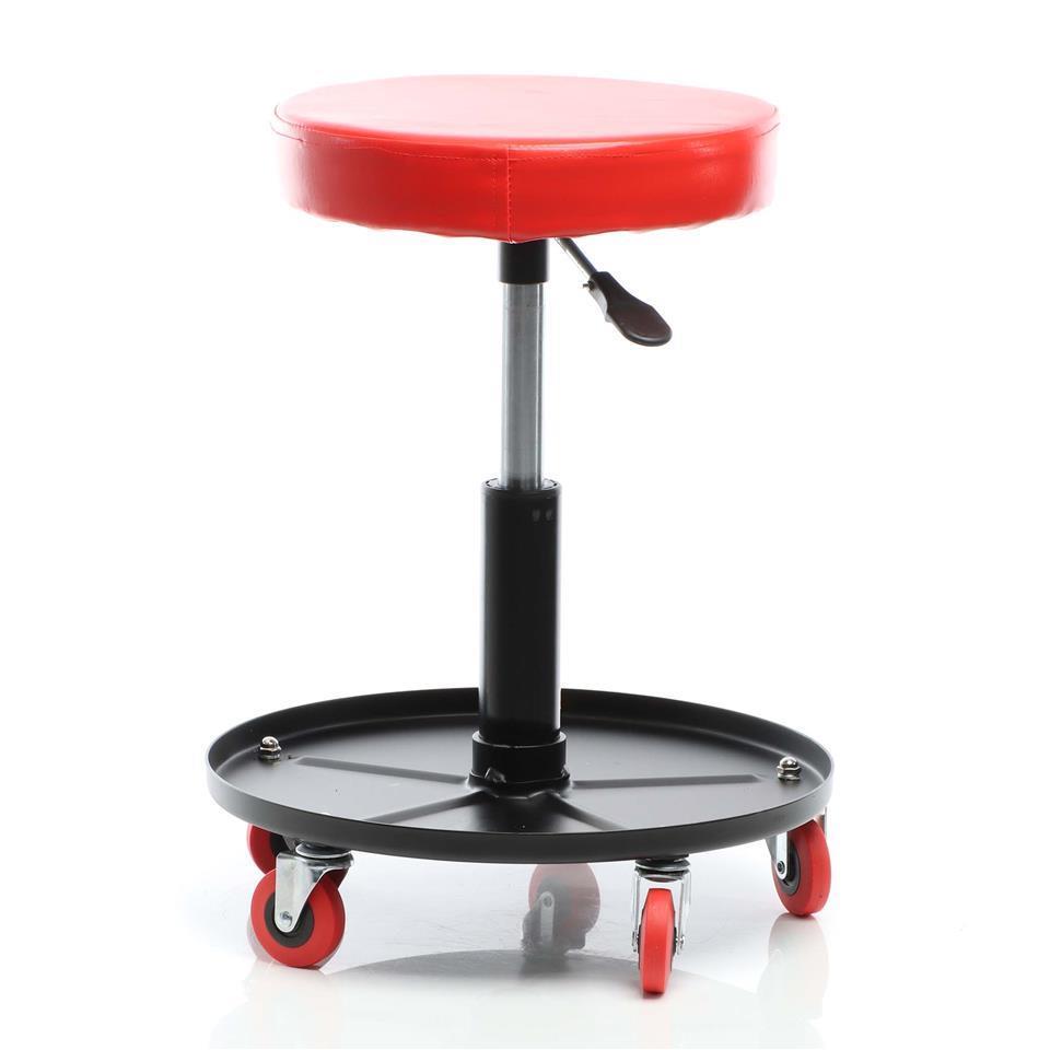 Stool Trolley Workshop Adjustable stool trolley seat up to 130kgs weight capacity ...