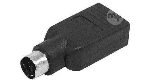 2x PS/2 Auf USB Adapter – 18,9 Cm Lang, Für Tastatur & Maus (lila & Grüne Anschlüsse)