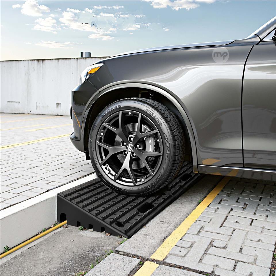 Heavy Duty 50T Rubber Kerb Pavement Access Ramps | Maltapark